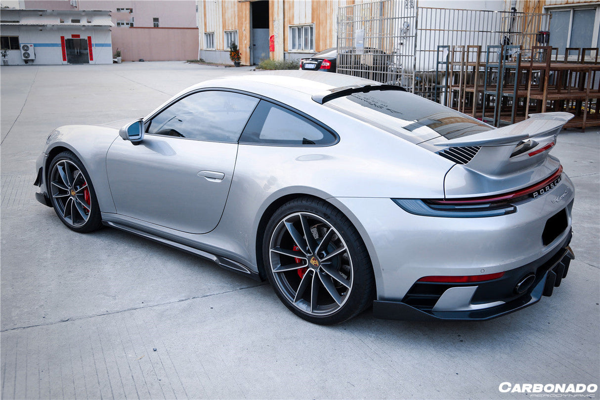 2019-2024 Porsche 911 992 Carrera S 4 4S Targa Cabriolet WP Style Dry Carbon Fiber Side Skirts