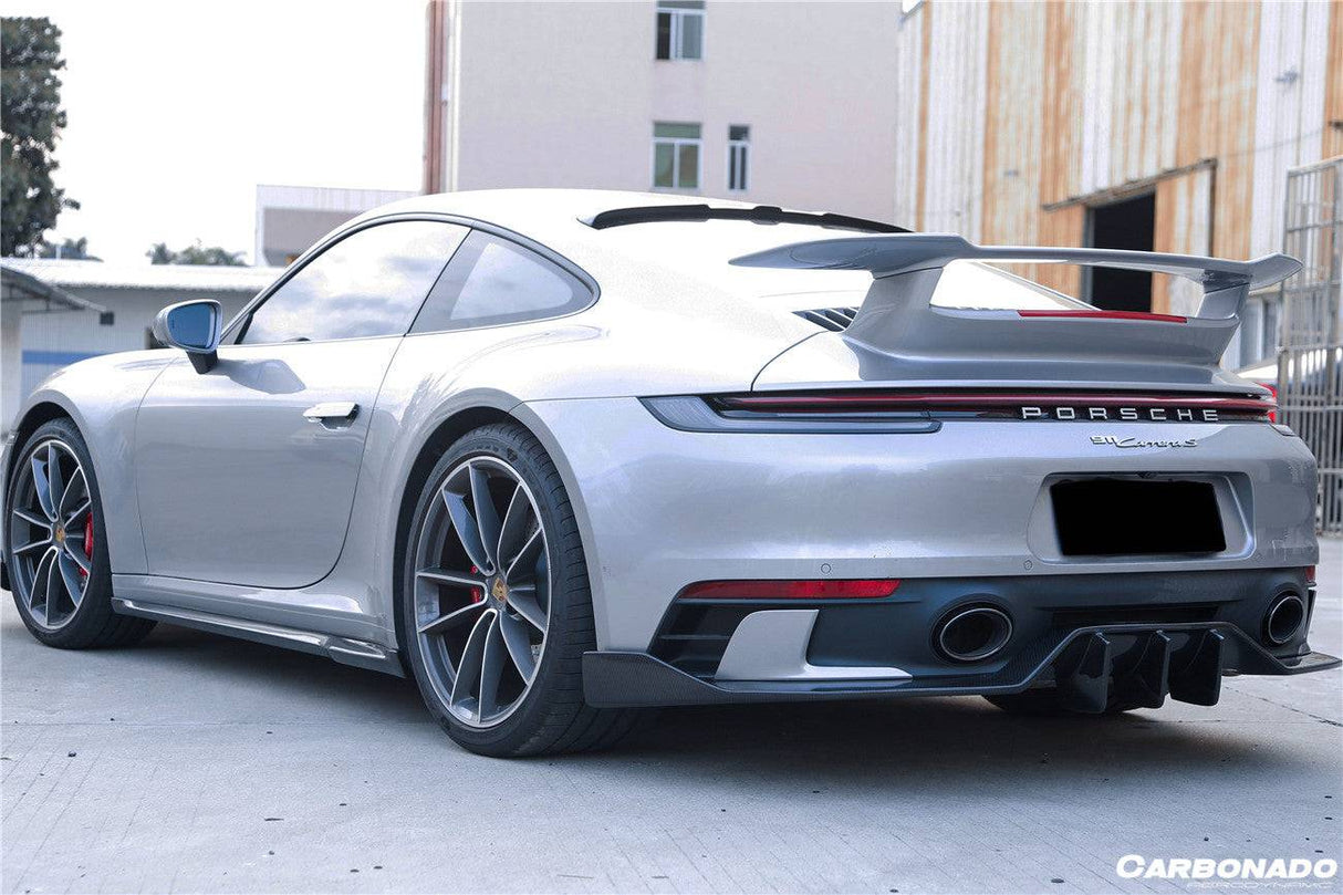2019-2024 Porsche 911 992 Carrera S 4 4S Targa Cabriolet WP Style Dry Carbon Fiber Side Skirts