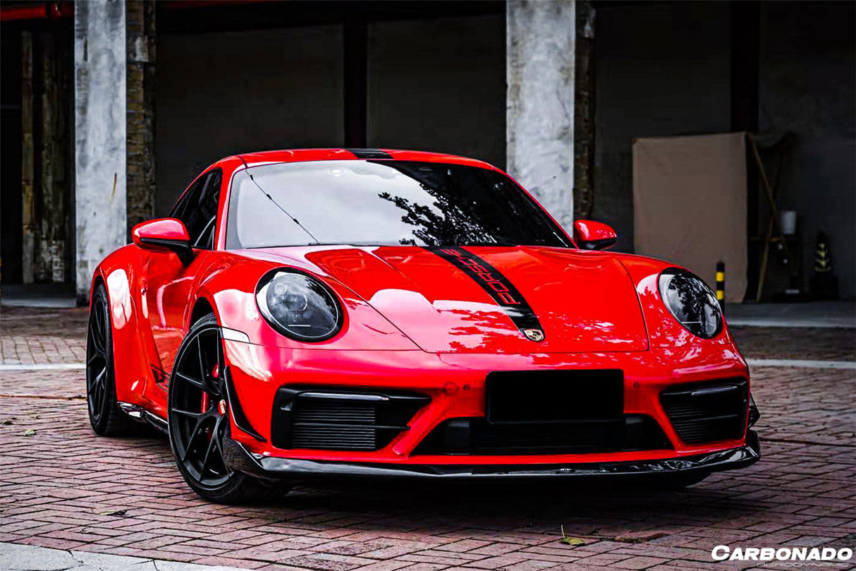 2019-2024 Porsche 911 992 Carrera S 4 4S Targa Cabriolet WP Style Dry Carbon Fiber Side Skirts