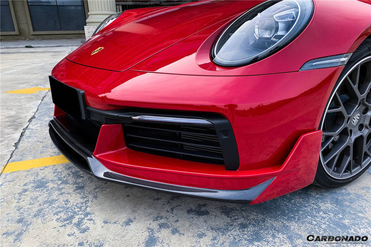 2019-2024 Porsche 911 992 Carrera Targa S 4 4S WP Style Dry Carbon Front Lip
