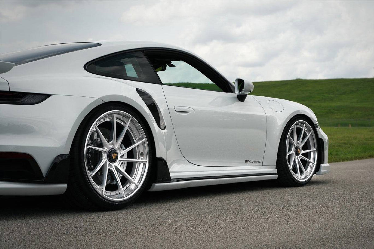 2019-2024 Porsche 911 992 TurboS TA Style DRY Carbon Fiber Side Skirts