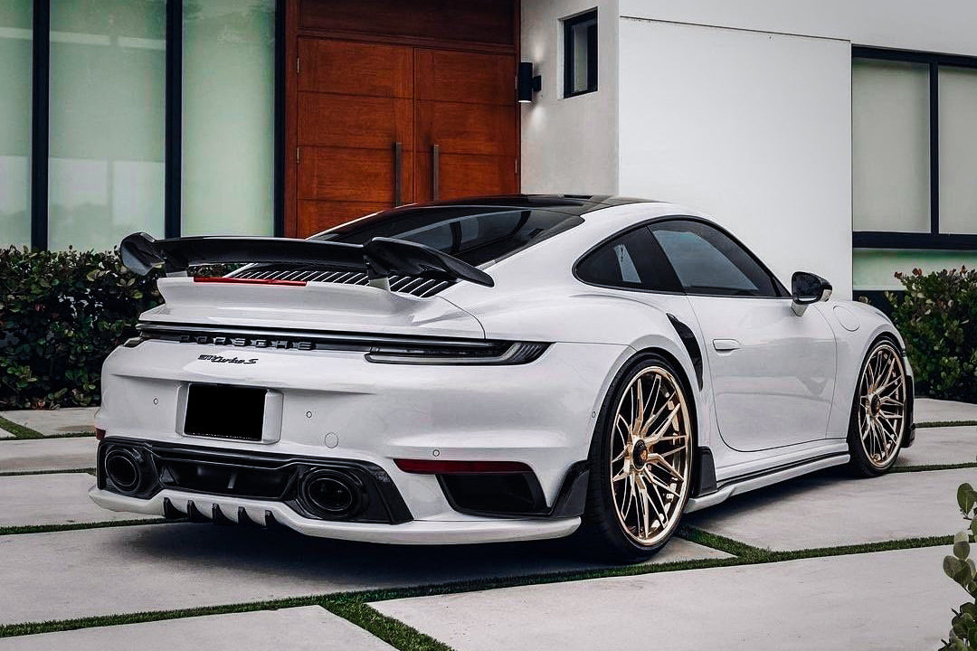 2019-2024 Porsche 911 992 Turbo S TA Style DRY Carbon Fiber Trunk Spoiler (Can Not Fit Sport Design Wing)