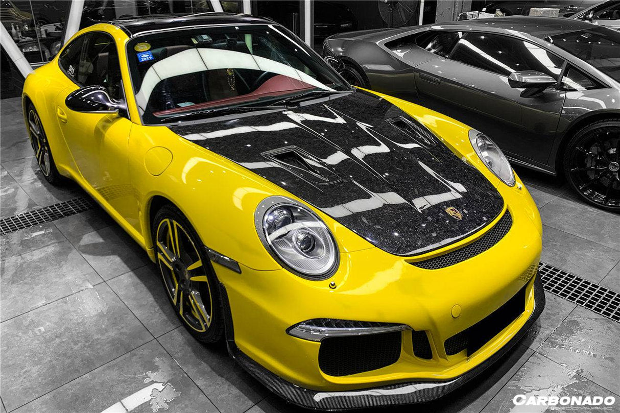 2005-2012 Porsche Carrera 911 997 Turbo Cayman Boxster 987 GT2RS Style Carbon Fiber Hood