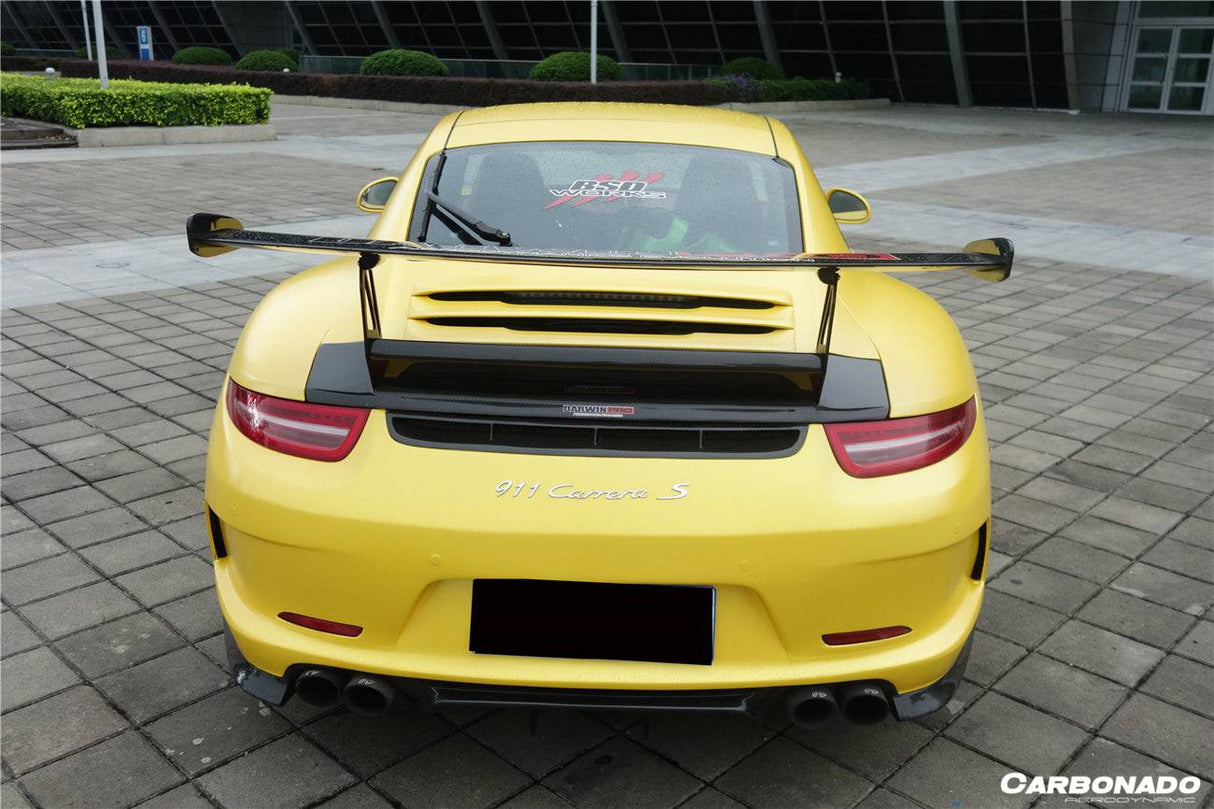2012-2015 Porsche 911 991.1 Carrera S 2C GT3V Style Rear Bumper With Diffuser (For Quad-Exhaust)