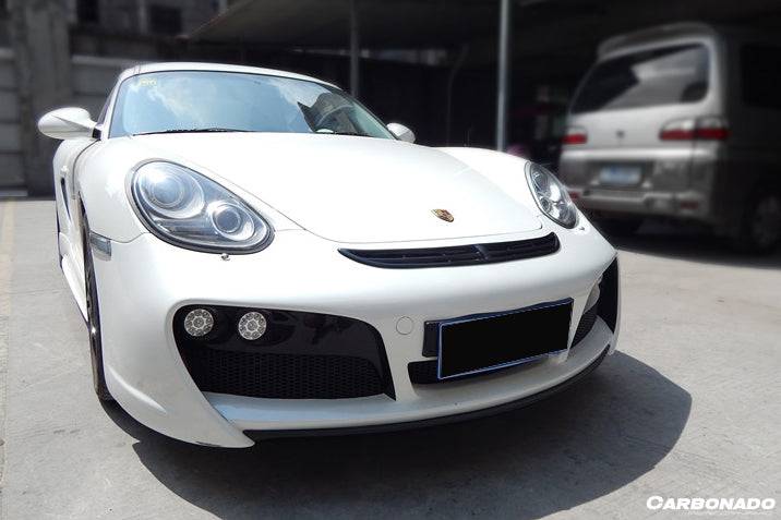 2009-2012 Porsche Cayman Boxster 987 TA Style Front Bumper with LED Lights