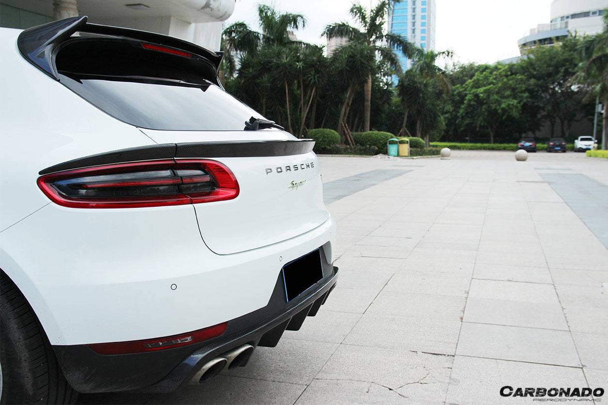 2014-2019 Porsche Macan BS Style Carbon Fiber Roof Spoiler