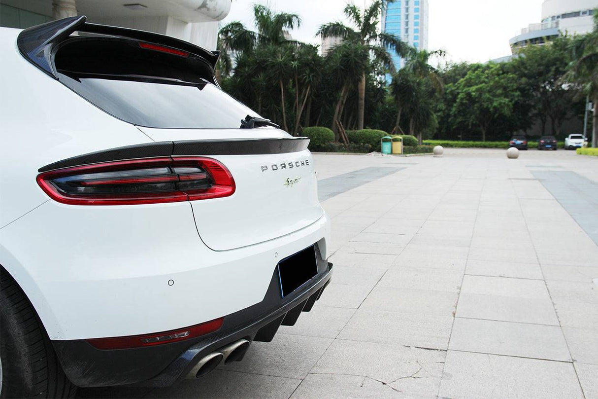2014-2019 Porsche Macan BS Style Carbon Fiber Rear Decklid Spoiler