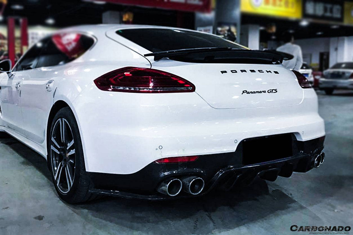 2013-2016 Porsche Panamera 970.2 BS-Sport Style Carbon Fiber Rear Diffuser