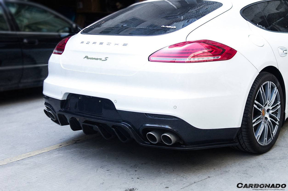 2013-2016 Porsche Panamera 970.2 BS-Sport Style Carbon Fiber Rear Diffuser