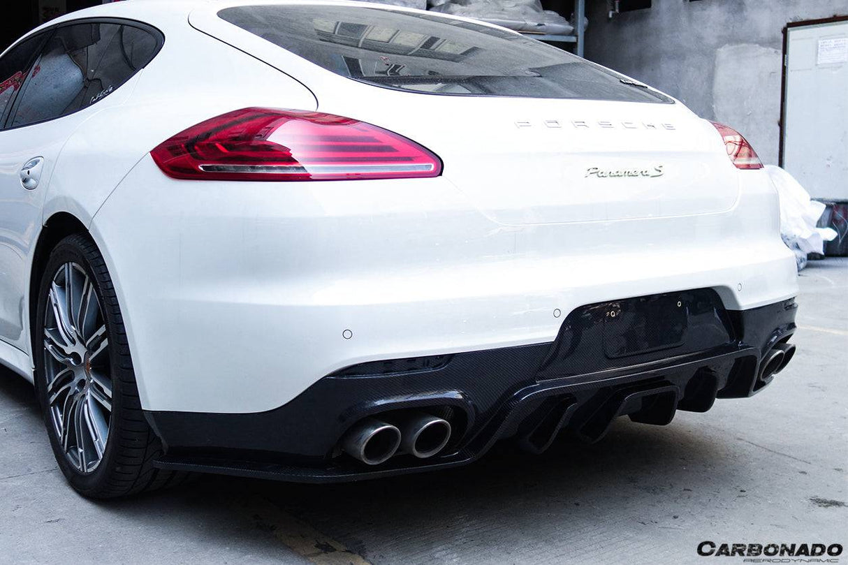 2013-2016 Porsche Panamera 970.2 BS-Sport Style Carbon Fiber Rear Diffuser