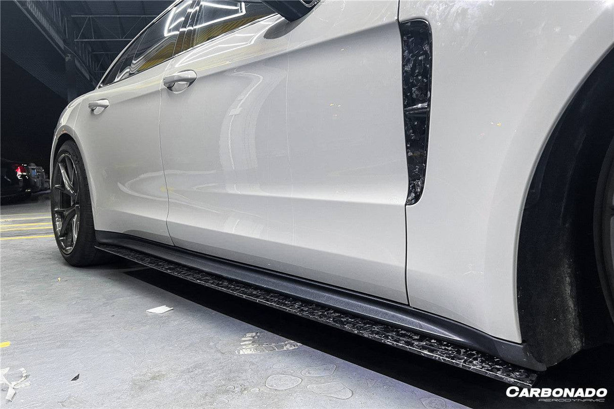 2017-2023 Porsche Panamera 971 4S 4 GTS OD Style DRY Carbon Fiber Side Skirts