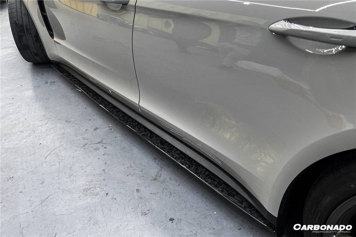 2017-2023 Porsche Panamera 971 4S 4 GTS OD Style DRY Carbon Fiber Side Skirts