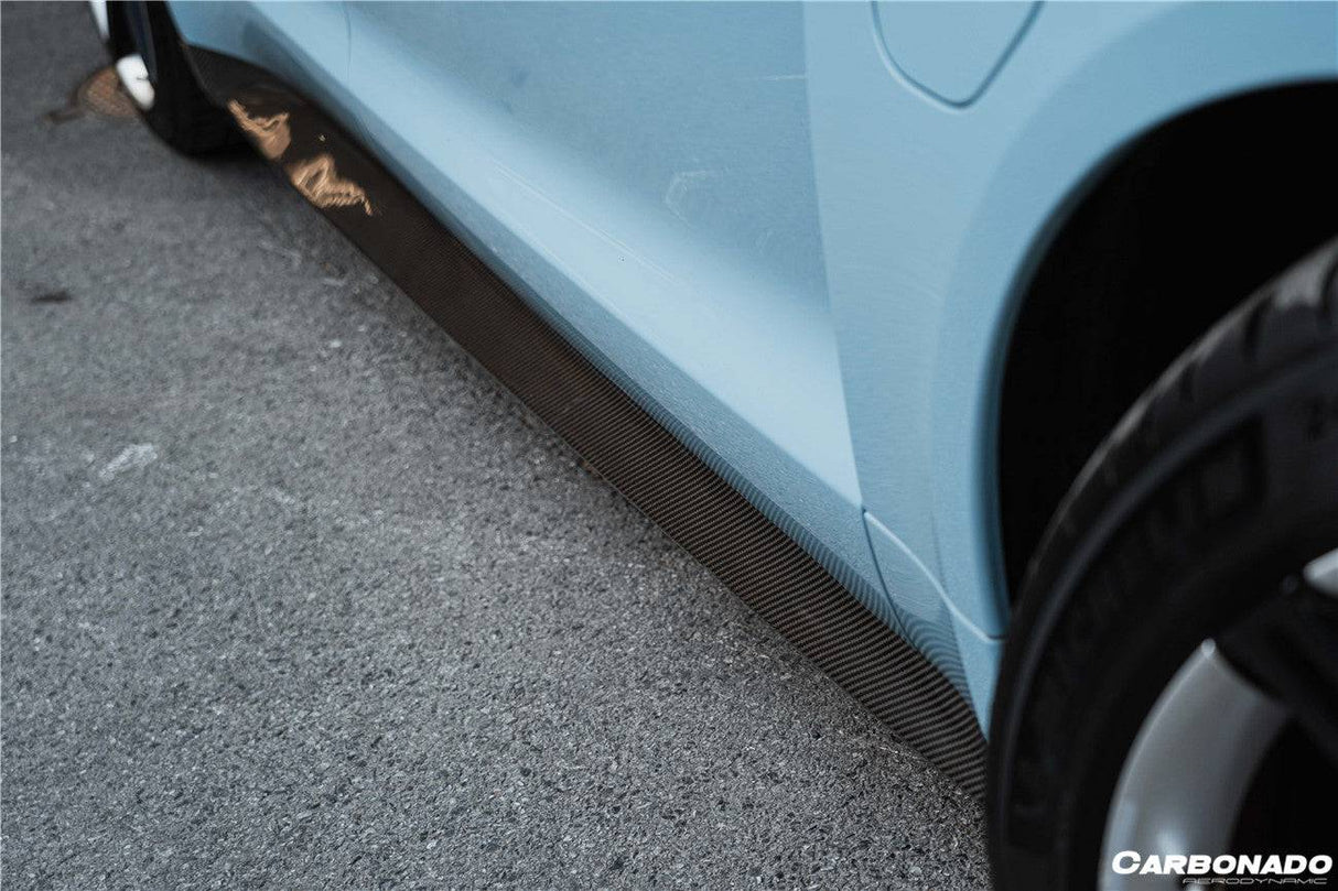2020-2024 Porsche Taycan OD Style DRY Carbon Fiber Side Skirts | Fits 4, 4S, GTS, Turbo, Turbo S, ST, CT