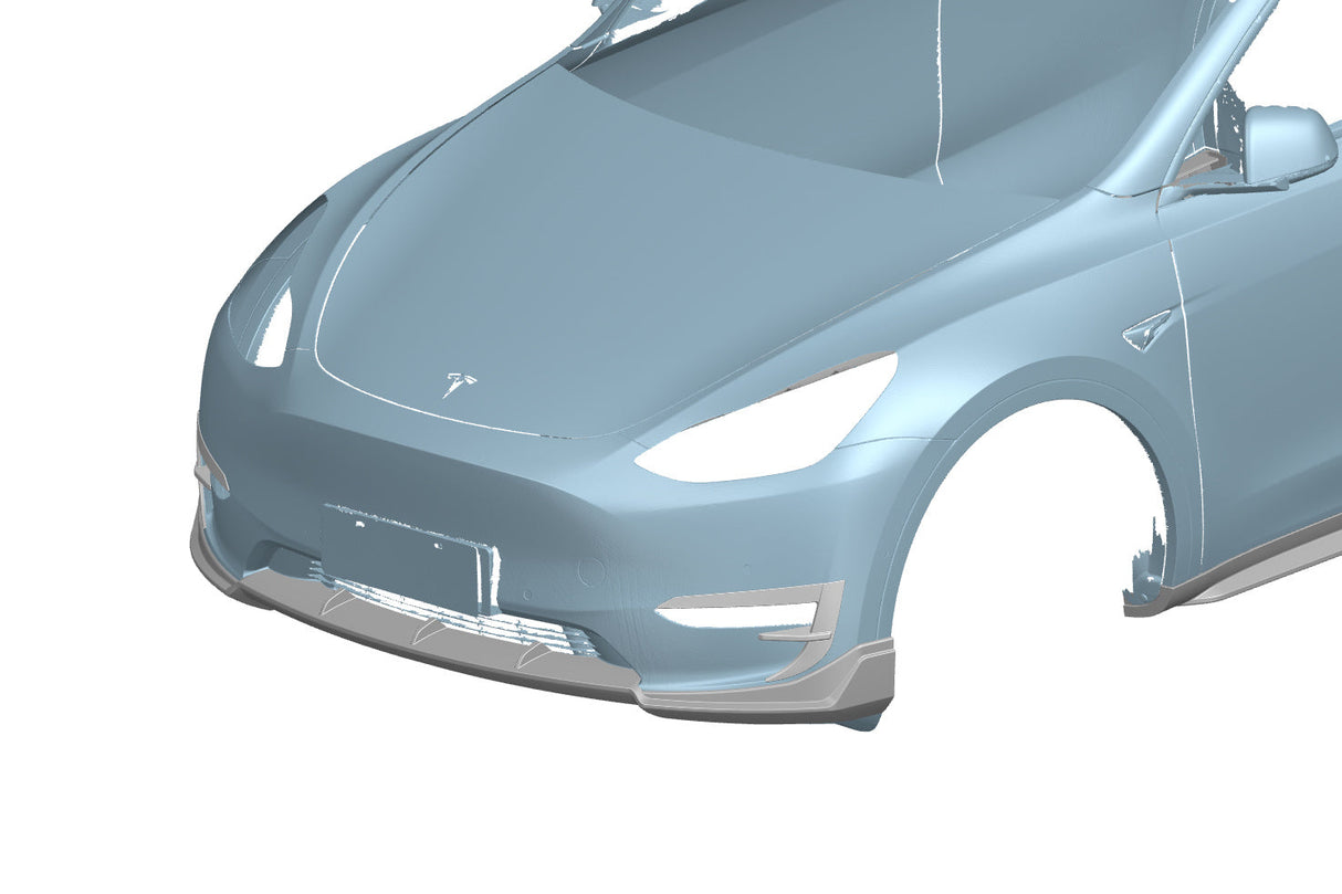 2020-2024 Tesla Model Y AD Style Autoclave Carbon Fiber Front Daytime Running Light Covers