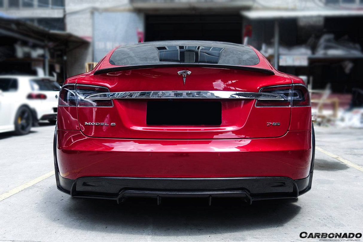 2012-2015 Tesla Model S RZS Style Part Carbon Fiber Full Kit