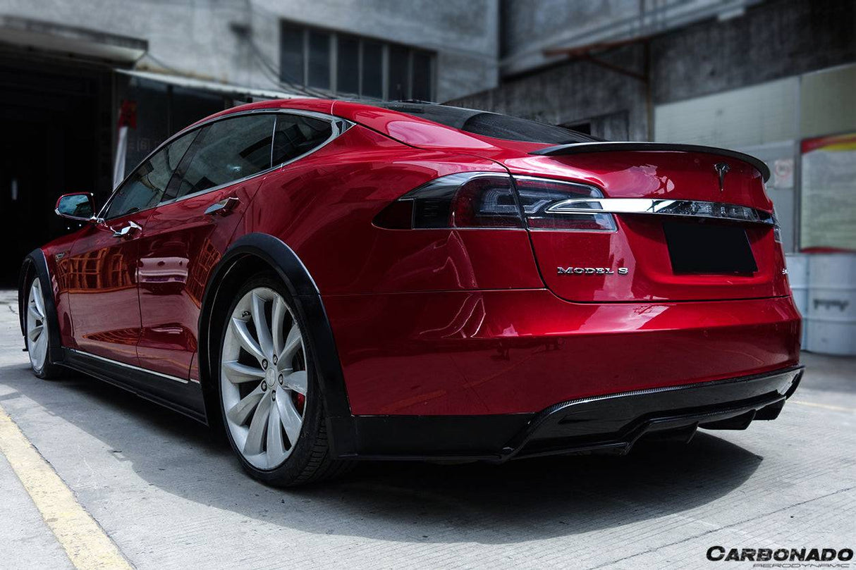 2012-2015 Tesla Model S RZS Style Part Carbon Fiber Full Kit