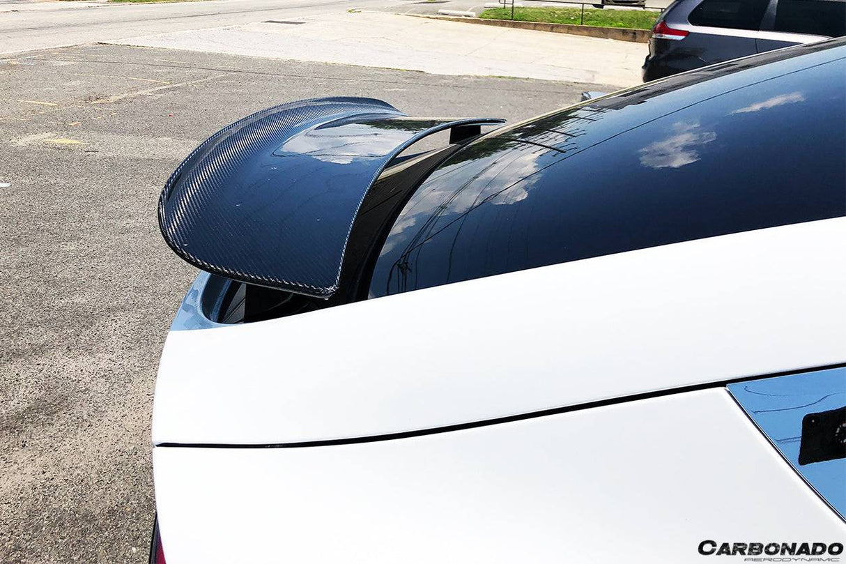 2016-2025 Tesla Model X SUV RZS Style Carbon Fiber Trunk Spoiler
