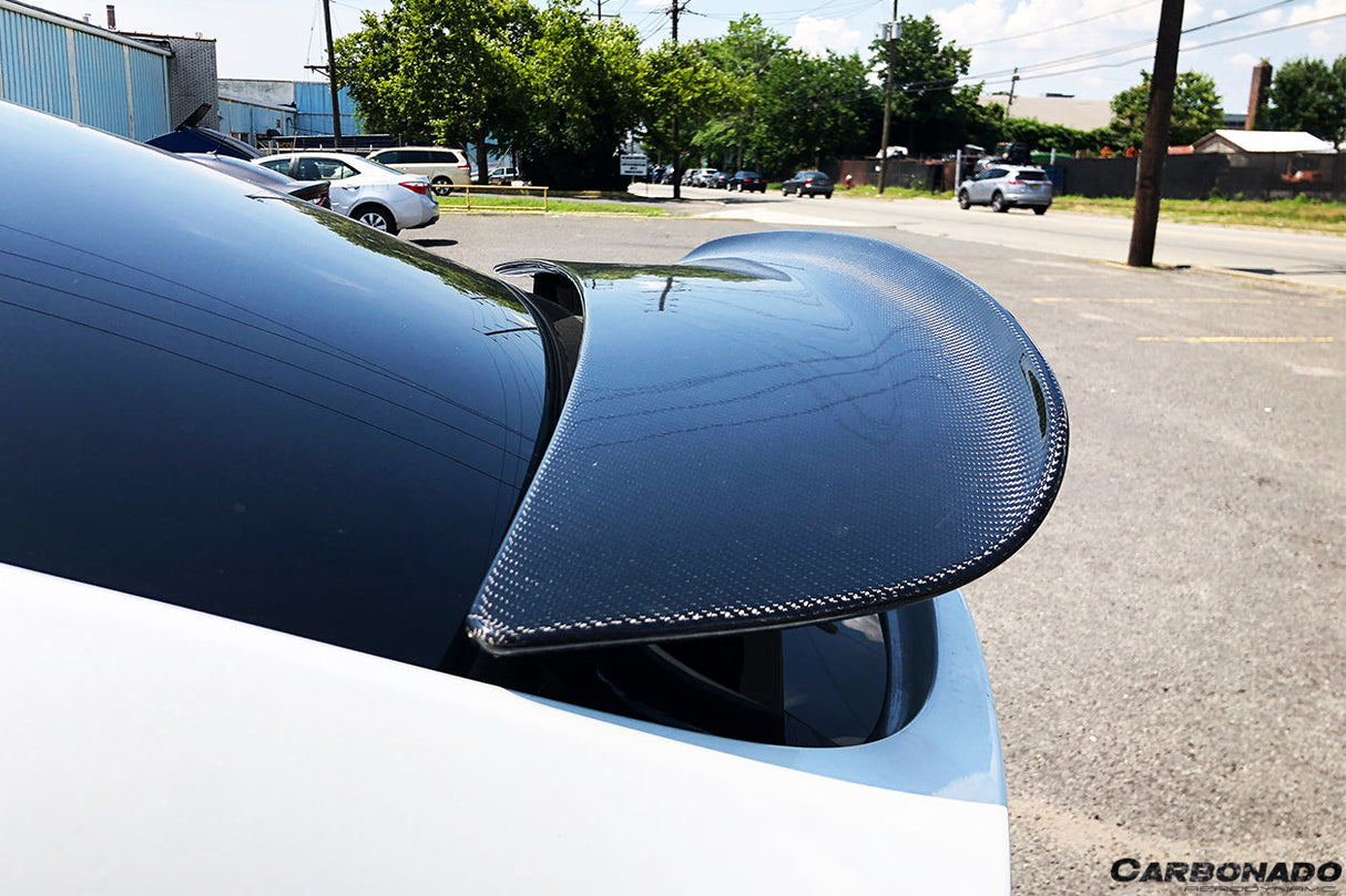2016-2025 Tesla Model X SUV RZS Style Carbon Fiber Trunk Spoiler