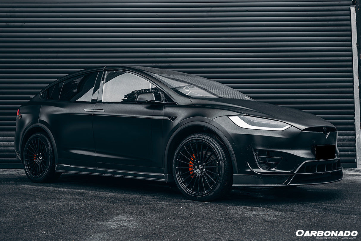 2016-2021 Tesla Model X SUV RZS Style Carbon Fiber Front Lip