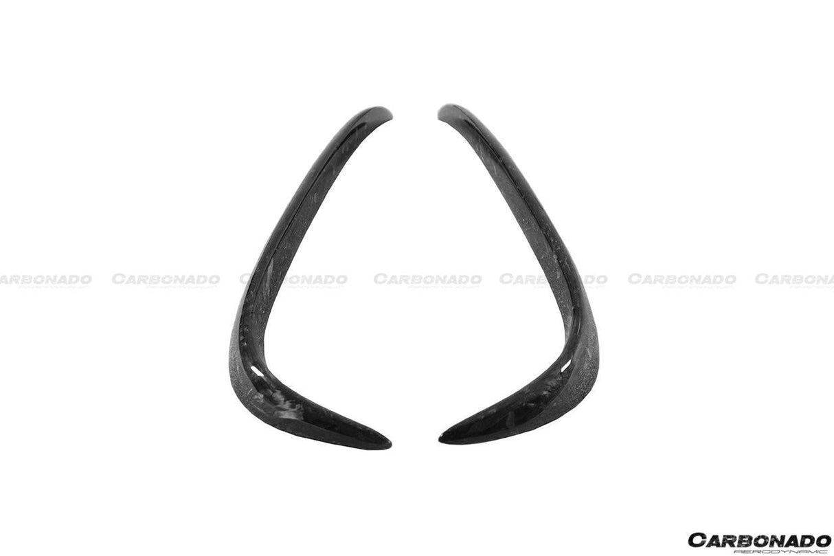 2016-2021 Tesla Model X SUV RZS Style Carbon Fiber Rear Bumper Canards