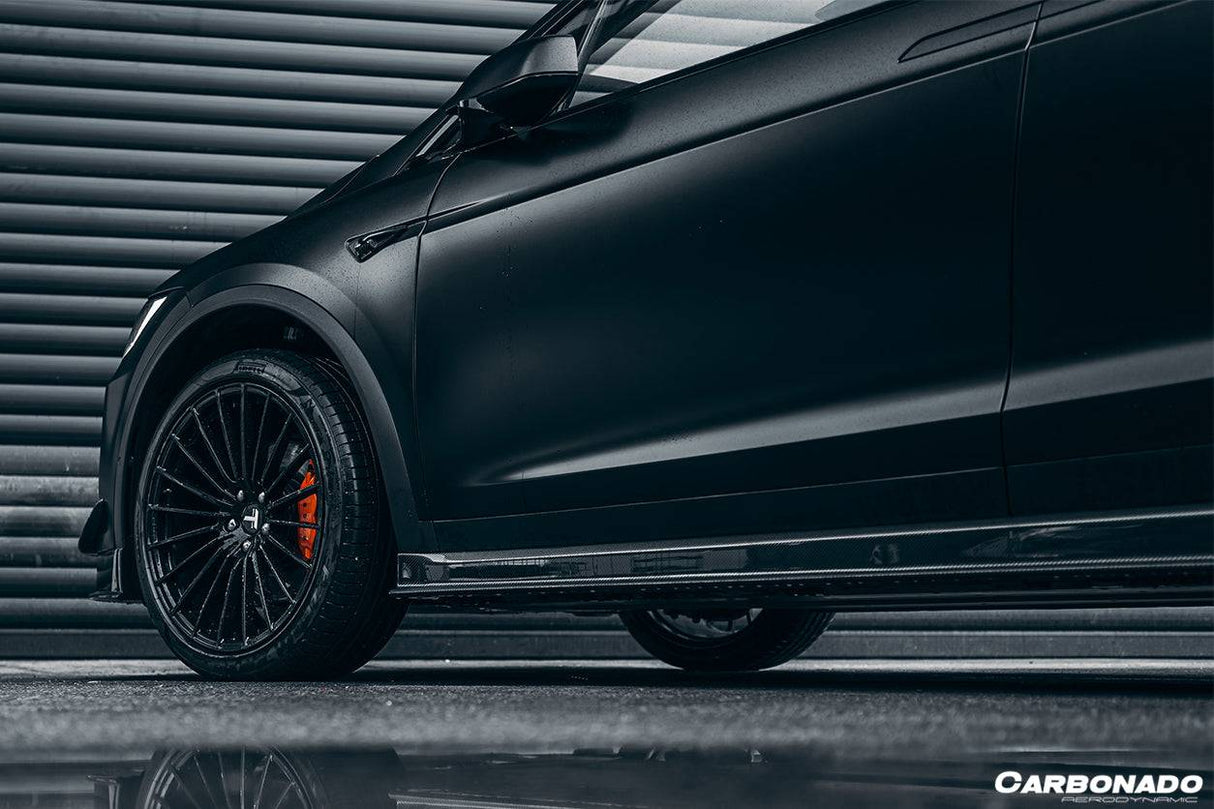 2016-2021 Tesla Model X SUV RZS Style Carbon Fiber Full Kit
