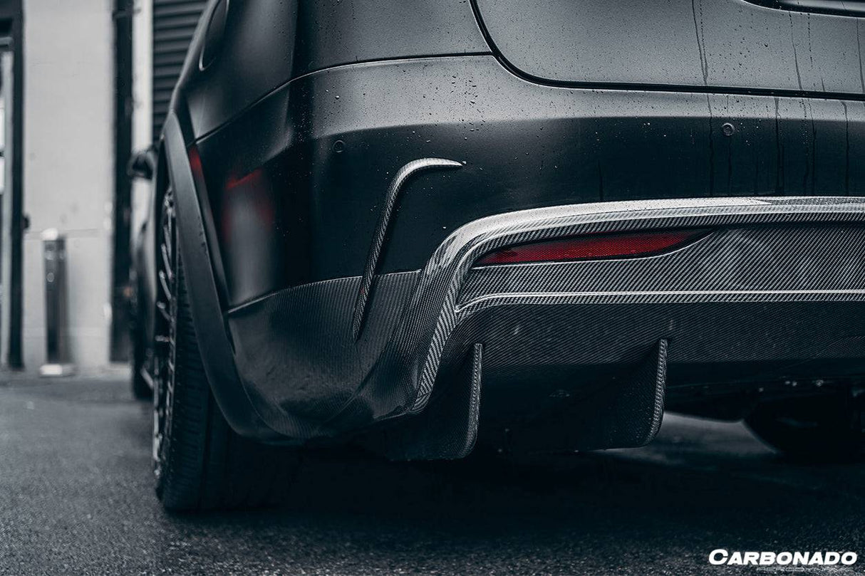 2016-2018 Tesla Model X SUV RZS Style Carbon Fiber Rear Lip