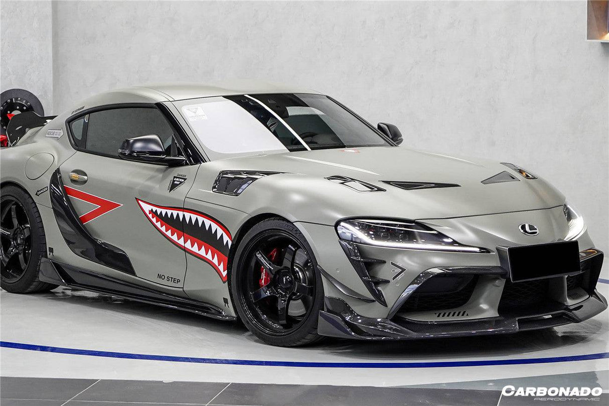 2019-2023 Toyota GR Supra (J29 DB) A90 A91 OEM Style Carbon Fiber Door Panel Garnish Trim Replacement