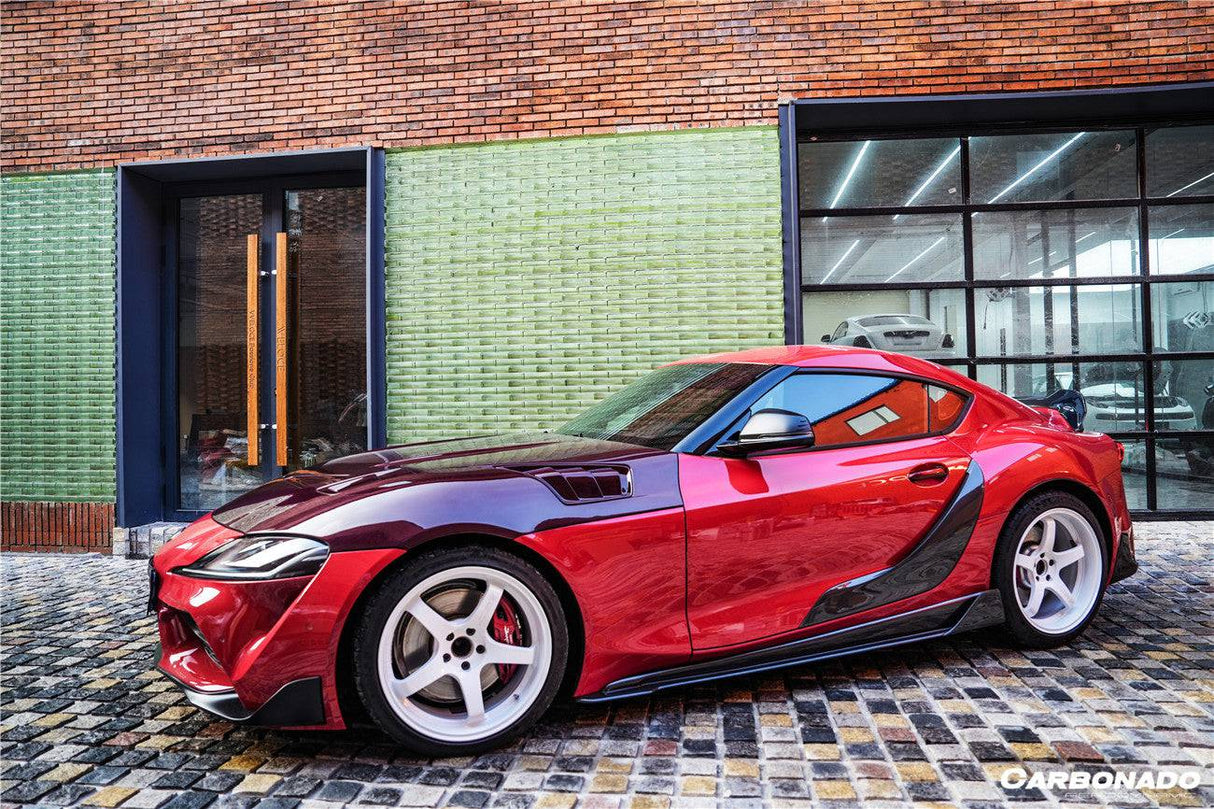 2019-2023 Toyota GR Supra (J29 DB) A90 A91 OEM Style Carbon Fiber Door Panel Garnish Trim Replacement