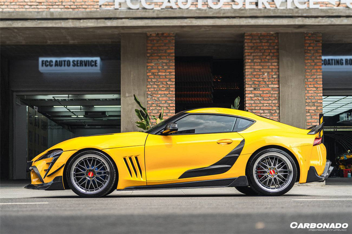 2019-2023 Toyota GR Supra (J29 DB) A90 A91 OEM Style Carbon Fiber Door Panel Garnish Trim Replacement