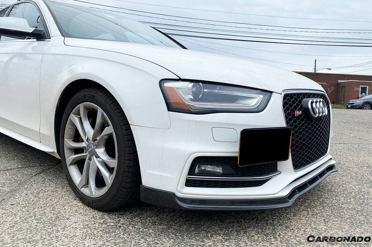 2013-2015 Audi S4 A4 Sport VRS Style Carbon Fiber Front Lip