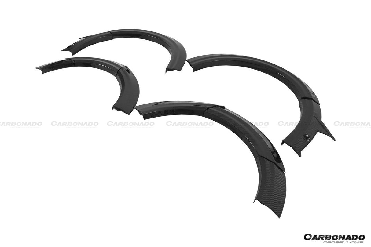 2020-2023 Audi RSQ8 AD Style Dry Carbon Fiber Fender Flare Wheel Trims