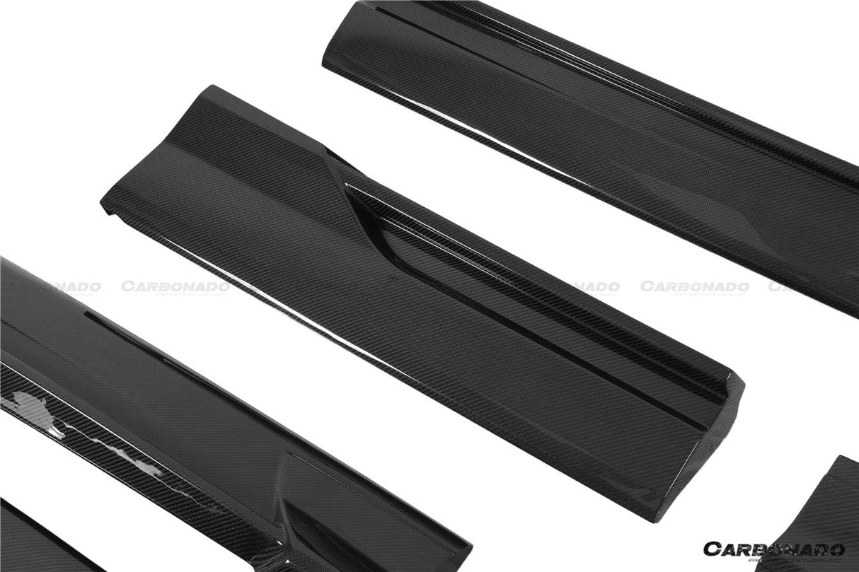 2019-2023 Audi Q8 SQ8 RSQ8 AD Style Dry Carbon Fiber Side Skirts
