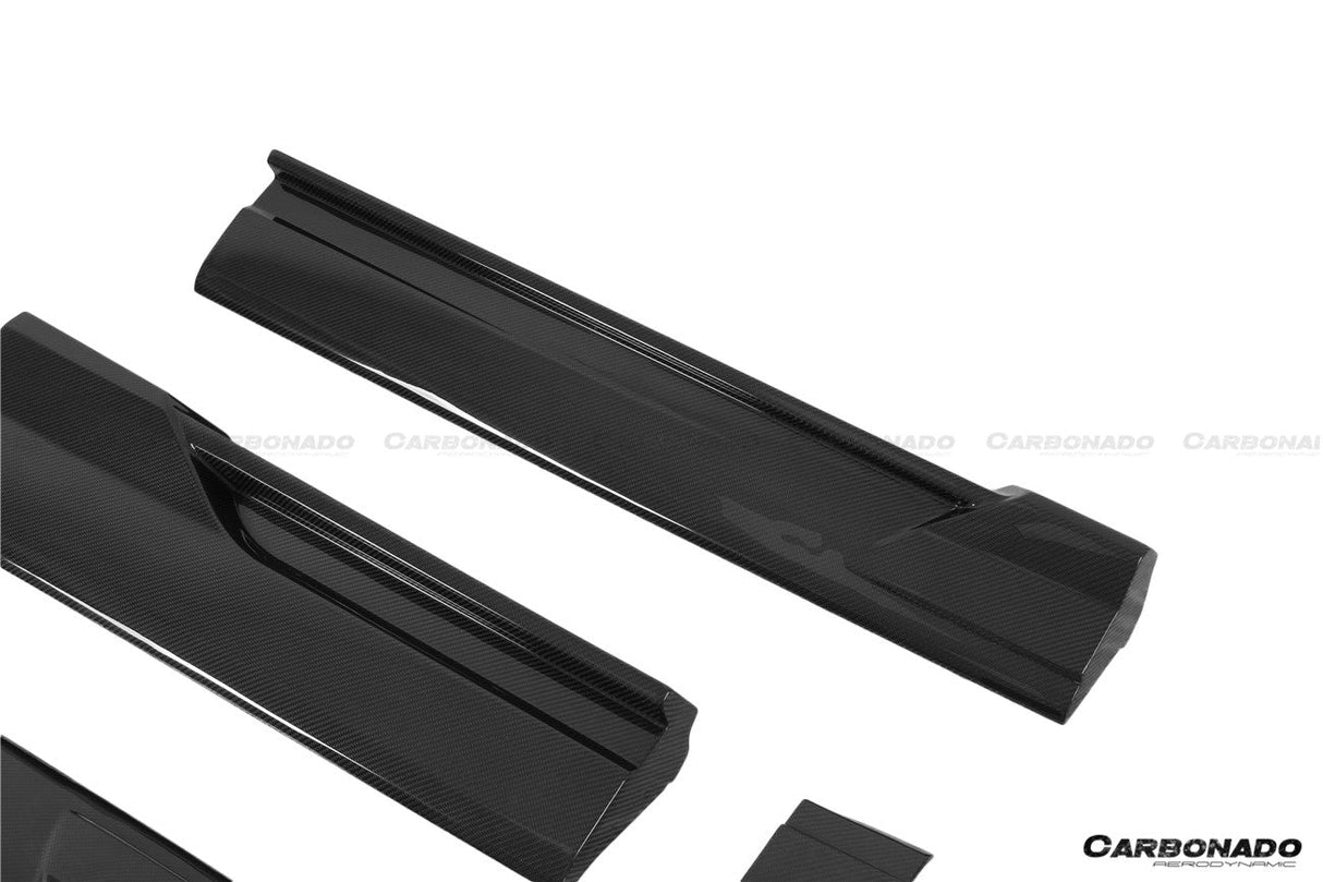 2019-2023 Audi Q8 SQ8 RSQ8 AD Style Dry Carbon Fiber Side Skirts
