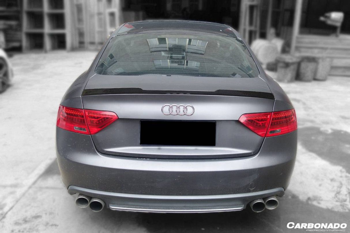 2009-2015 Audi A5 Sline S5 Sedan RW Style Carbon Fiber Trunk Spoiler