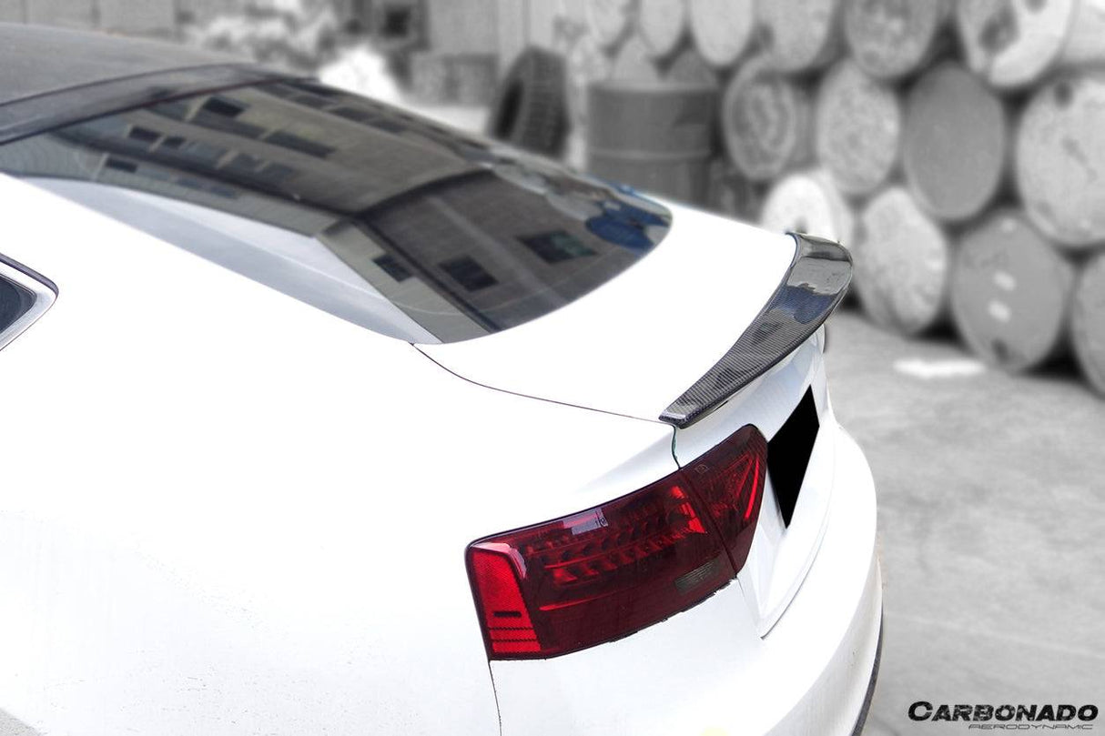 2009-2015 Audi A5 Sline S5 Sedan Sport Style Carbon Fiber Trunk Spoiler