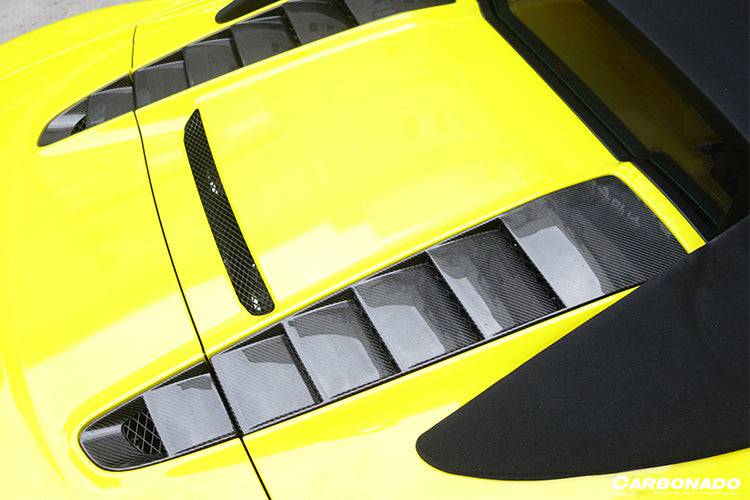 2009-2015 Audi R8 Spyder OE Style Carbon Fiber Trunk Air Scoop Cover