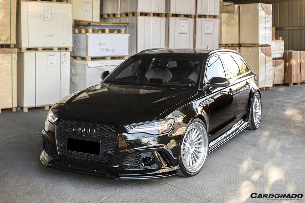 2013-2018 Audi RS6 Avant MN Style Carbon Fiber Front Lip