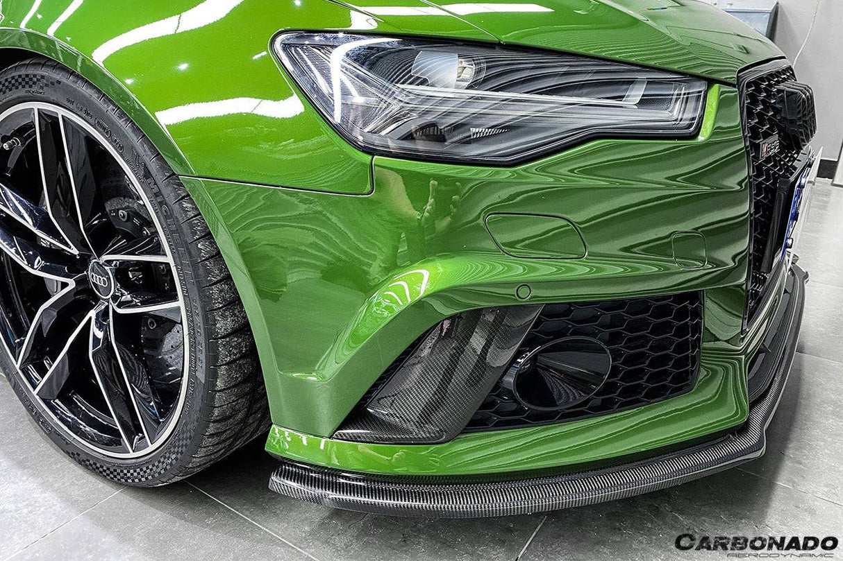 2013-2018 Audi RS6 Avant MN Style Carbon Fiber Front Lip