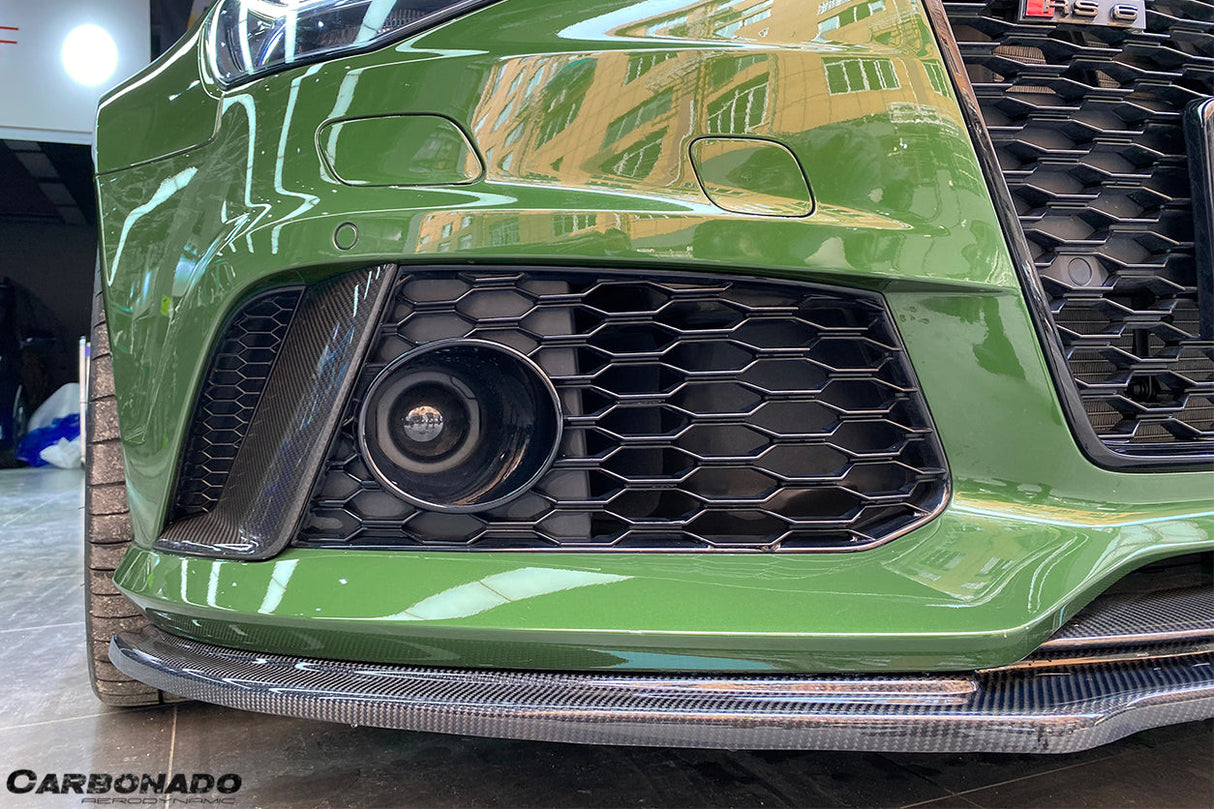 2013-2018 Audi RS6 Avant MN Style Carbon Fiber Front Lip