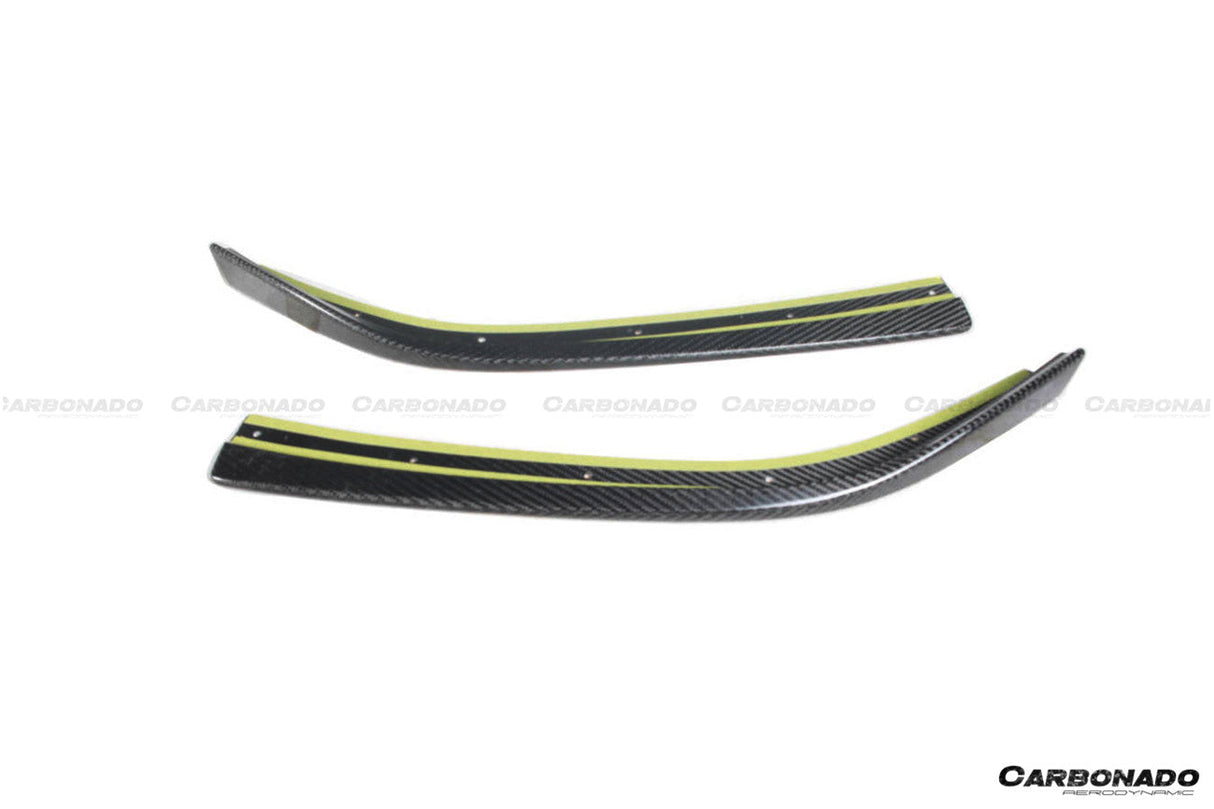 2021-2024 BMW M3 G80 G81 M4 G82 G83 D3 Style DRY Carbon Fiber Fornt Lip Splitter with Winglets