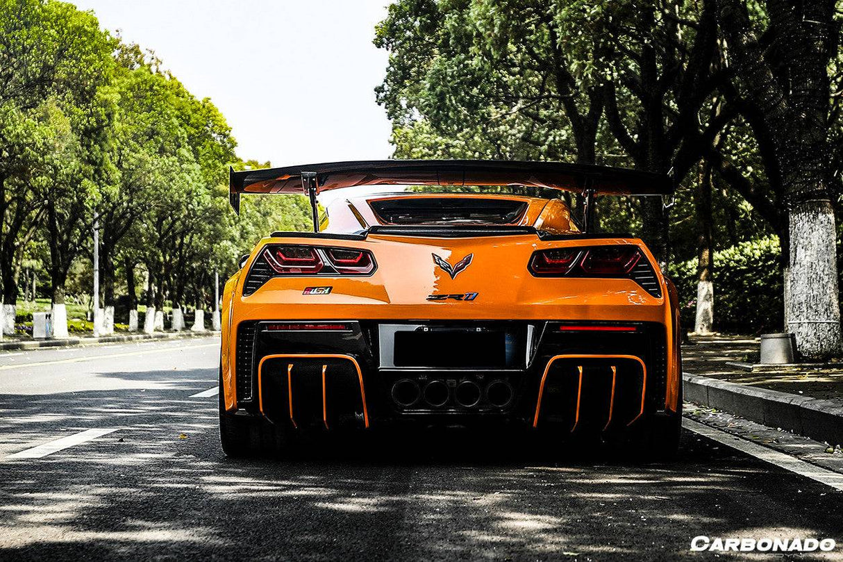 2013-2019 Corvette C7 Z51 Z06 Grandsport AR Style Carbon Fiber Trunk Spoiler Wing