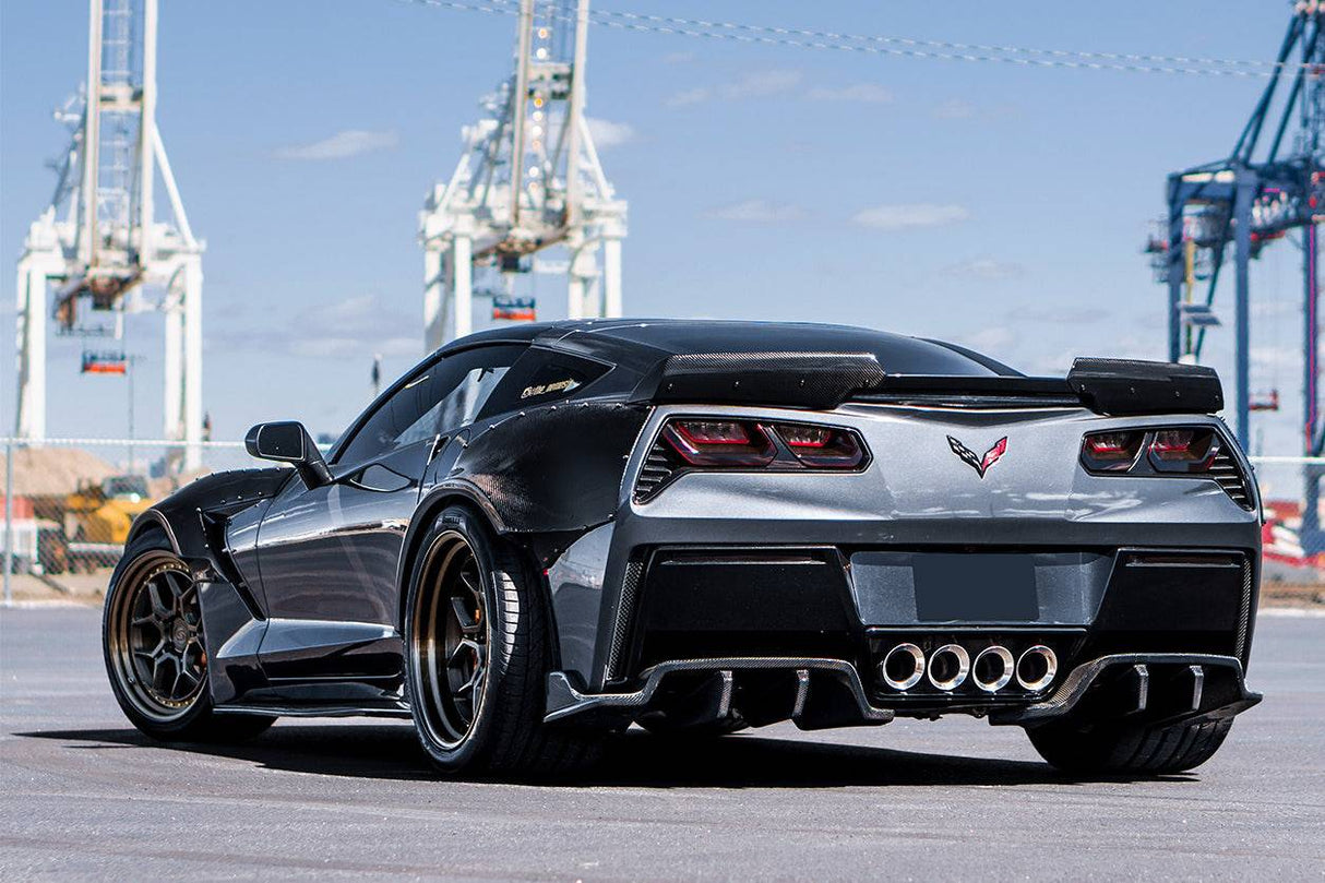 2013-2019 Corvette C7 Z51 ROX Style Rear Diffuser