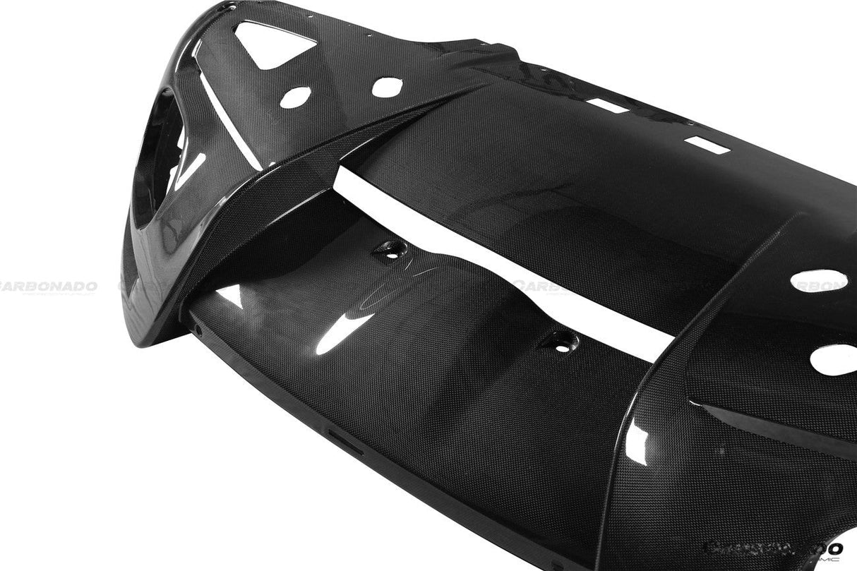 2021-2024 Ferrari ROMA OEM Style Dry Carbon Fiber Rear Diffuser