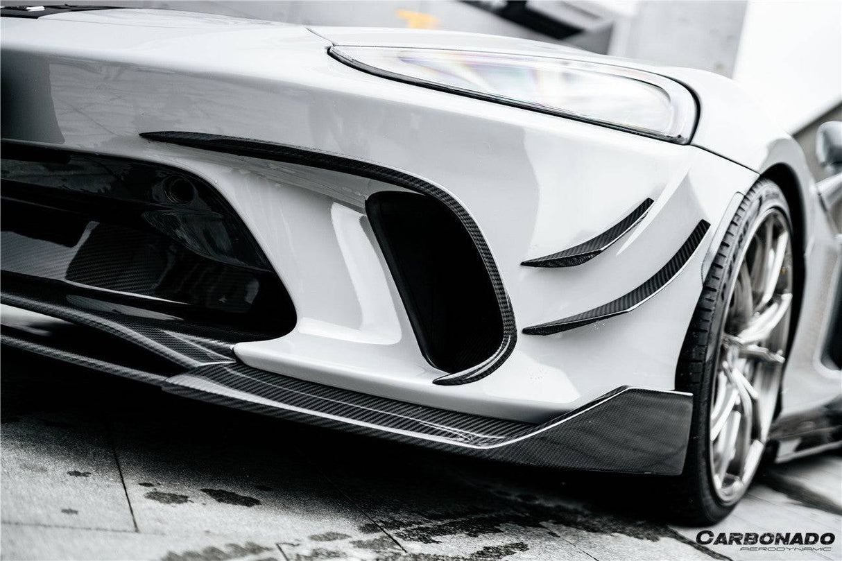 2020-2023 McLaren GT WP Style DRY Carbon Fiber Front Canards