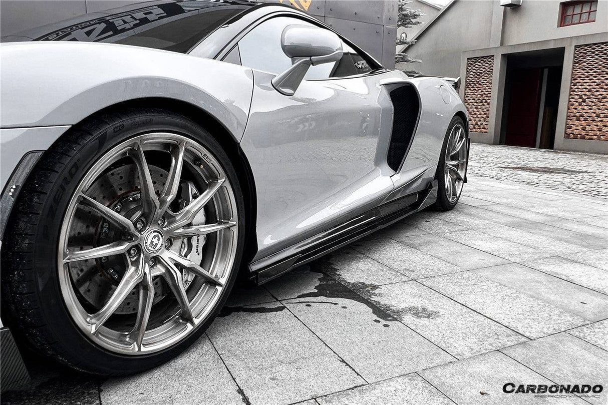 2020-2023 McLaren GT WP Style DRY Carbon Fiber Side Air Intake Blades