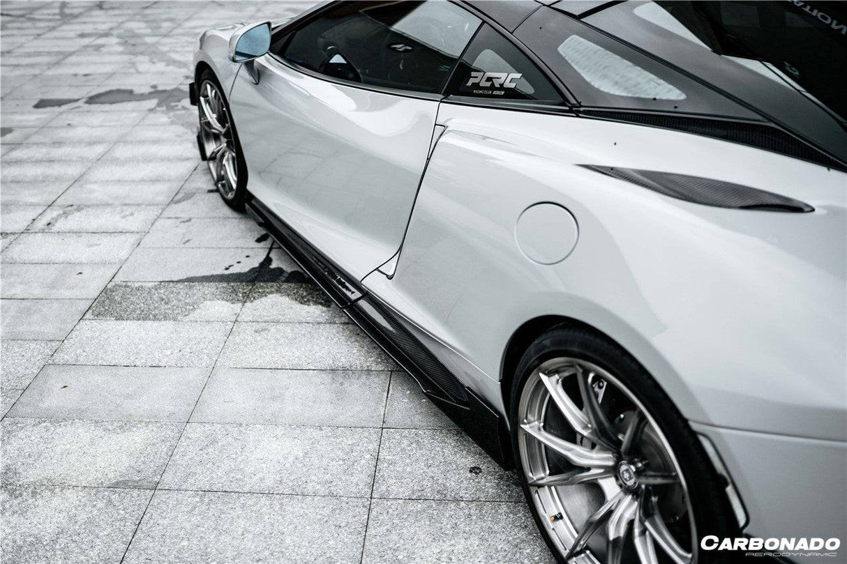 2020-2023 McLaren GT WP Style DRY Carbon Fiber Side Skirts