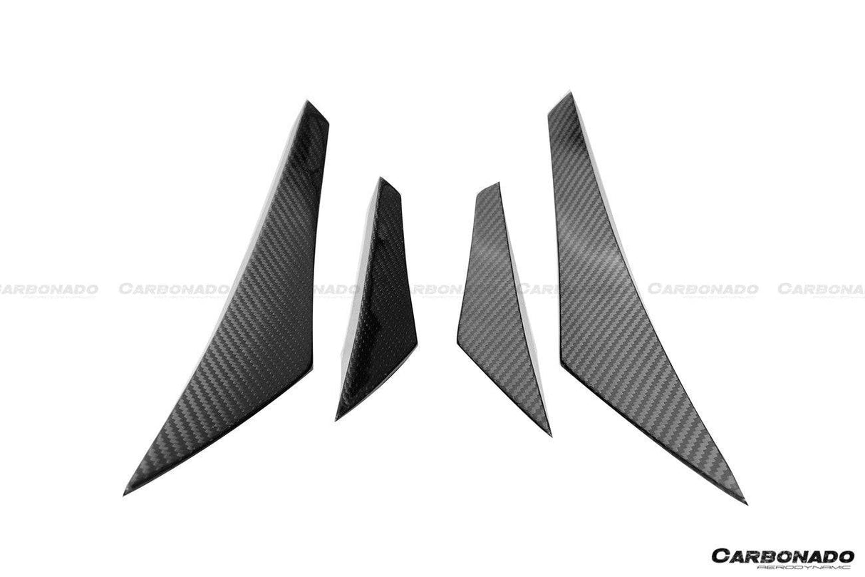 2020-2023 McLaren GT WP Style DRY Carbon Fiber Front Canards