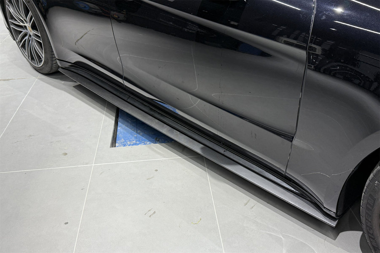 2024-2026 Porsche Panamera 976 OD Style Dry Carbon Fiber Side Skirts | Fits S, E-Hybrid, Sport Turismo, Turbo, Turbo s, GTS, Turbo E-Hybrid, Turbo s E-Hybrid