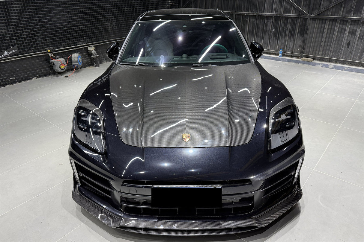 2024-2026 Porsche Panamera 976 OD Style Dry Carbon Fiber Hood | Fits S, 4, 4S, E-Hybrid, 4 E-Hybrid, Sport Turismo, Turbo, Turbo s, GTS, Turbo E-Hybrid, Turbo s E-Hybrid