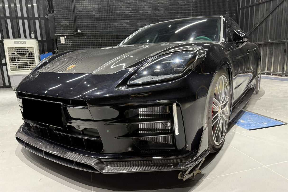2024-2026 Porsche Panamera 976 ODV1 Style Dry Carbon Fiber Front Lip